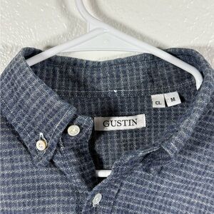 Gustin Men's CONE JACQUARD CHAMBRAY Shirt MD Classic Fit